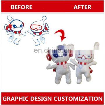 Large number of to figure custom soft plush toy