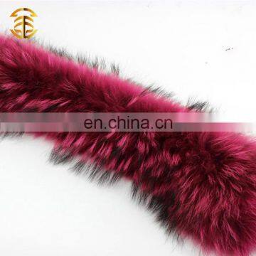 Top Quality Genuine Raccoon Fur Trim For Hood and Garment