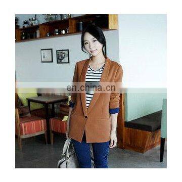 Autumn & Winter Hot Sale for Women`s Camel Wool Coat long sleeve casual ladis