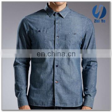 in stock items latest fashion mens denim shirt