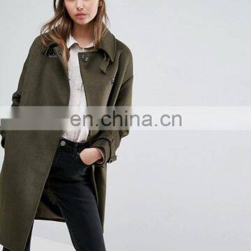 High-grade Women Long Wool Women Overcoat Paragraph Dust Coat photo-2