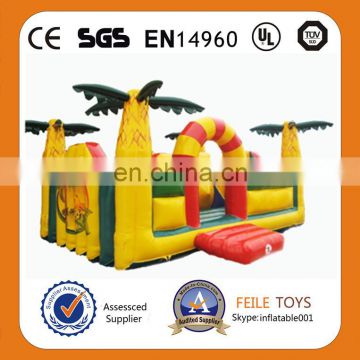 2014 High quality/cheap Coconut forest inflatable fun city for kids