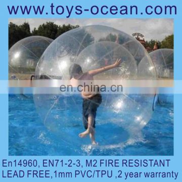 Germany zipper ,TPU inflatable clear water walking ball