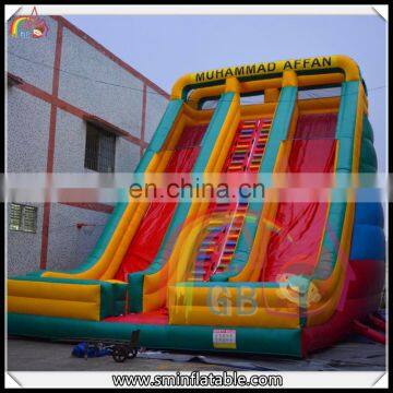 Hot! inflatable slide, inflatable muhammad affan dual lane for sale