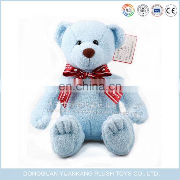 Wholesale blue color sleeping teddy bear pet toy sale to oversea market