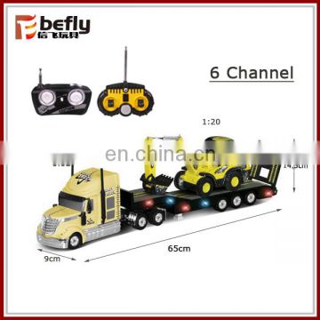 Tow truck toy six function rc car