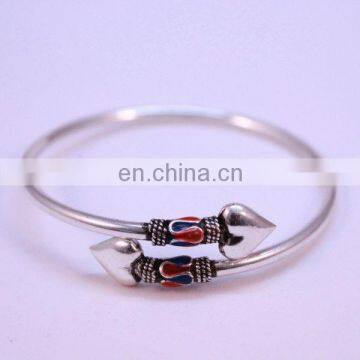 latest Design Heart shape 92.5 Silver Bangle Bracelet