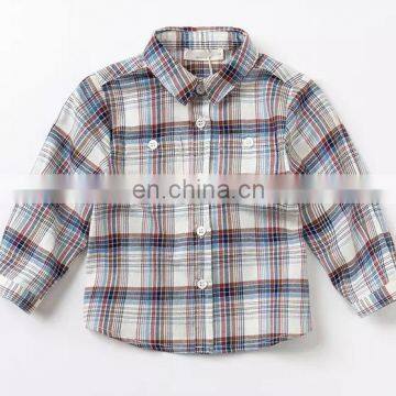 T-BSS001 2016 Long Sleeve Plaid Latest Dress Shirt Designs For Boys photo-4