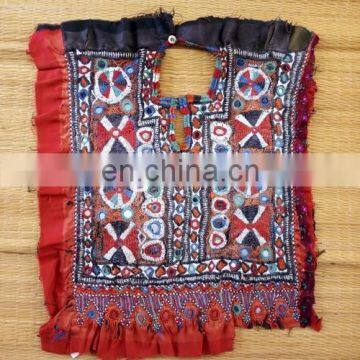 Indian Vintage Thread Beads Embroidery Neck Yoke- Ethnic Banjara Yoke Neck Patch photo-3