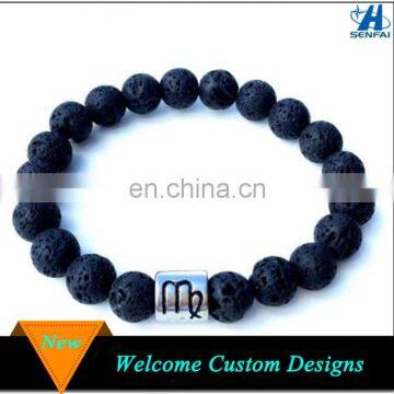 Essential Oil Diffuser Accessories Star Sign Bead Lava Stone Bracelet Wholesale