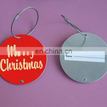 Christmas Luggage Tag, Merry Christmas Gifts, Custom Aluminum Luggage Tag