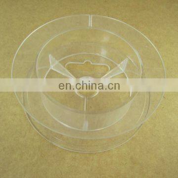 Clear plastic thread reel cord bobbin spool