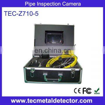 7 inch TFT LCD monitor cctv camera sewer pipe inspection with 6mm diameter camera TEC-Z710-5
