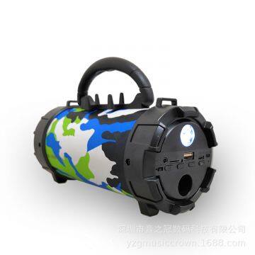 Cylinder Bluetooth Speaker Outdoor Portable Wireless Card Flashlight Cannon Speaker photo-2