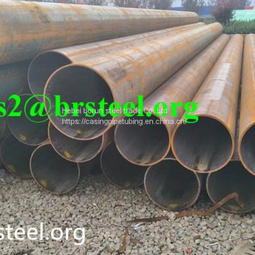 MS erw welded black steel pipe