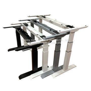 Electric Height adjustable desk frame with dual motor