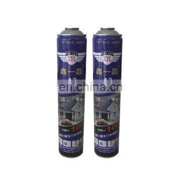 Hebei refillable aerosol spray can 750ml and Polyurethane foam  empty