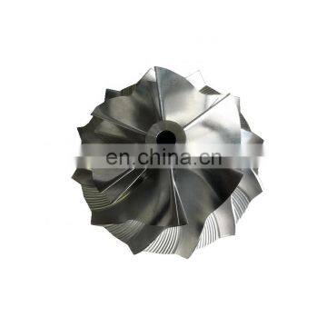 K16 6+6 blades 45.81/62.00mm turbo milling/aluminum 2618/billet compressor wheel for N55 1853-970-0003/7