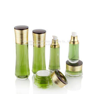 Excellent Quality Empty 1 Oz Cream Container Jar And Glass Lotion Bottle Set