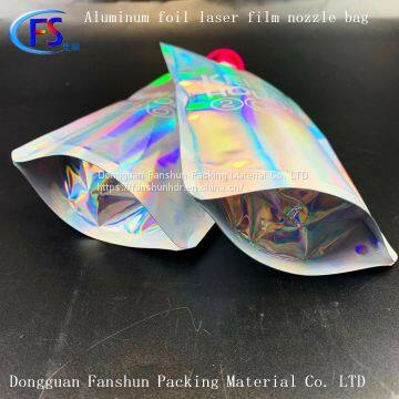 500ml Aluminum Foil Laser Film Composite Bag Rainbow Film Zipper Bag 750ml Laser Film Suction Nozzle Independent Bag photo-5