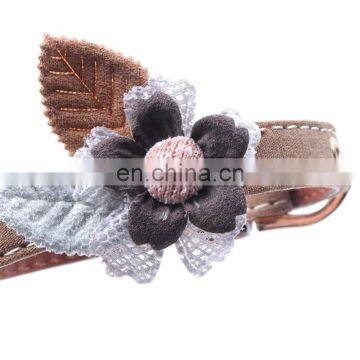 New Pet Collar Fabric Flower Collar Small and Medium Dog Collar photo-3