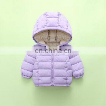 Children's quality zipper cotton-padded jacket in bright colors