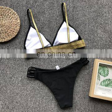 New Arrivals Stock Sequins Leopard Print Adult Bathing Suit 2pc Set Bikinis Woman Swimwear photo-4