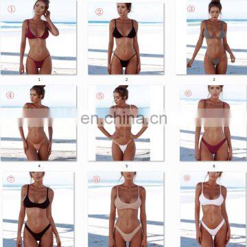 RTS Custom Sexy Bikini Women Zebra Leopard Women Show Extreme Mini Swimwear Bikini