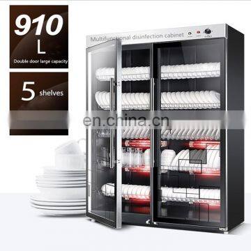Stainless Steel Sideboard Disinfection Cabinet Commercial Double Door Large Capacity Disinfection Cupboard photo-4