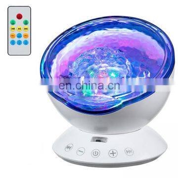 Christmas Gifts Kids Ocean Wave Starry Night Light Projector With Remote Control for Living Room Decoration photo-2