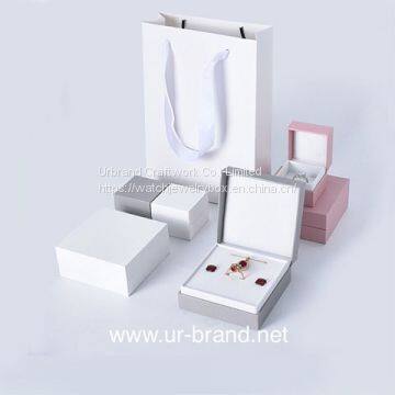 Custom Wholesale High-End Gift Jewelry Packing Box Paper Ring Jewelry Necklace Packaging Box