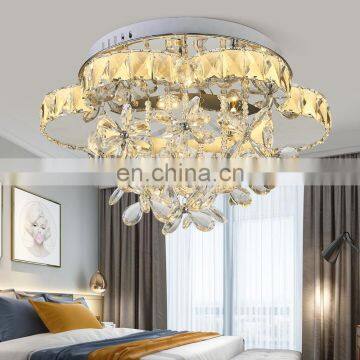 The new hot simple flower-shaped stainless steel led ceiling