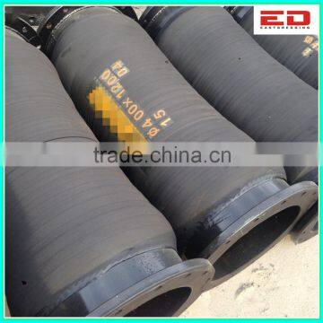 400MM High Quality Flexible Rubber Discharge Hose With Steel Flange