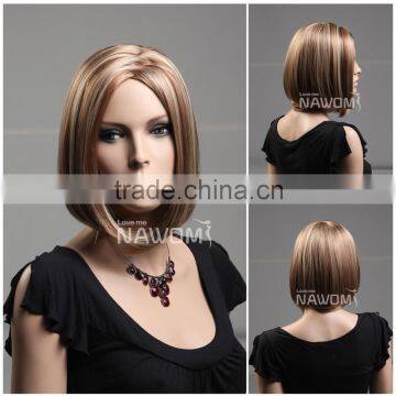 W3750 Synthetic Toyokalon Fiber Medium Bob Wigs