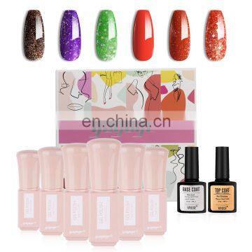 Nail Beauty Care Product 6ml 6 Pieces Nail Gel Polish Set With Gift Box Package photo-3