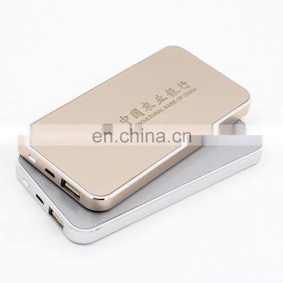 2020 Super Thin Metal Power Bank Oem Logo Micro Usb Mobile Power Charger Customized Color photo-3