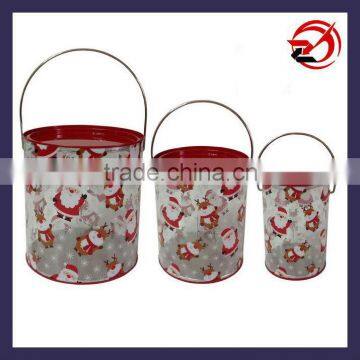Christmas gift bucket