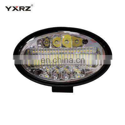 Custom super bright oval shape 36W white light head lamp motorcycle headlight with 8 LED bulbs