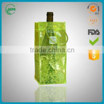 Cheap wholesale PVC Wine Ice Bag with handle