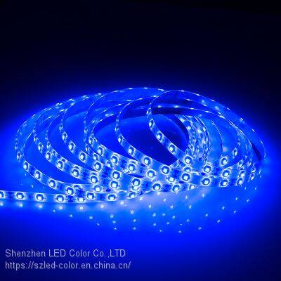 460-470nm Blue color Normal LED Strip 8mm PCB SMD 3528 LED Strip Light