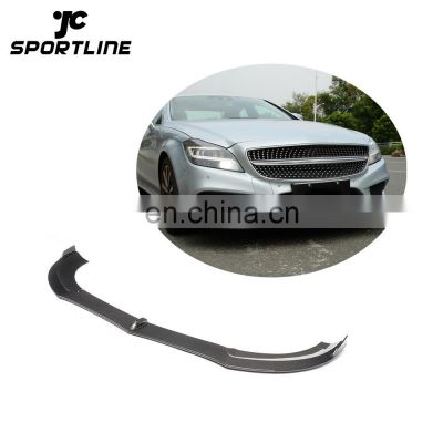 Carbon Car Front Lip Spoiler for Mercedes W218 Base Sedan 4-Door