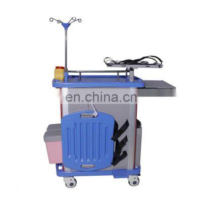 High-strength alloy ABS boards Stainless steel guard rail Emergency Cart for sale