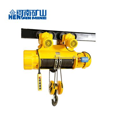 High Quliaty CD1 MD1 1t 2t 3t 5t 10t 16t 20t Monorial Wire Rope Electric Hoist for Overhead Crane