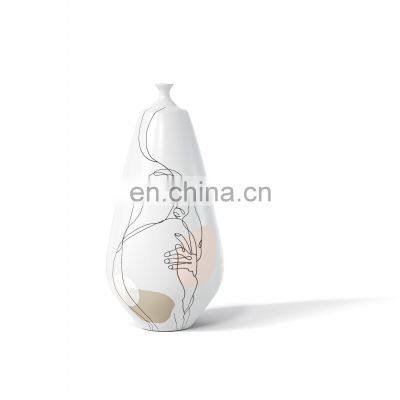 Abstract Girl Wholesale Art Nordic Modern Home Decor Ceramic Flower Vase