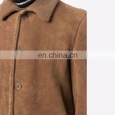 Wholesales Custom Logo Men's Jacket Fashion Xs-4xl Suede and Fleece Slim Jacket Men Jacket photo-4