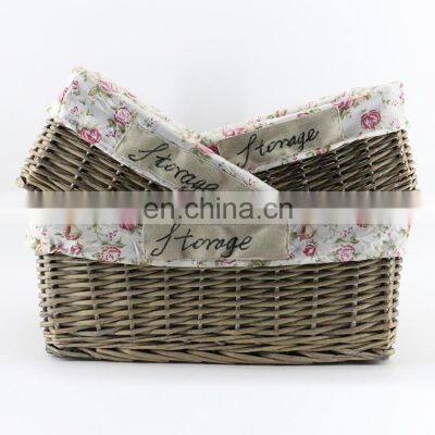 K&B wholesale manufacturer handmade natural wicker basket cheap picnic eco storage baskets