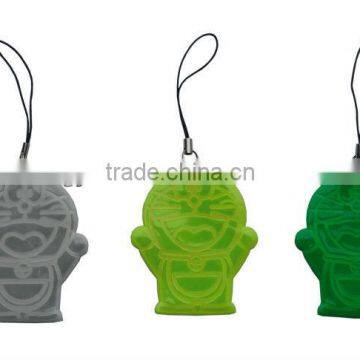 Three colors Plastic Cat shape Reflecting hanging glisten band for children school bag and traffic safe