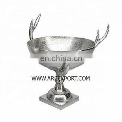 aluminium cast antler bowl