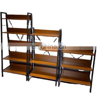 Metal book shelf Northern Europe Style simple design DIY Multifunction  storage Shelves  OEM Size