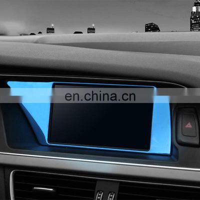 Hot sale Car Center Control Navigation Screen Protection covers Stickers Trim Panel For Audi A4 B8 A5 Interior Auto Accessories